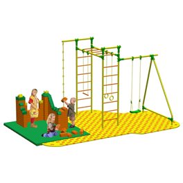 Puzzle + GigaBloks Playground для уличного спортивного комплекса Leco-IT Outdoor 2,3 х 2,8 м Puzzle + GigaBloks Playground для уличного спортивного комплекса Leco-IT Outdoor 2,3 х 2,8 м