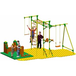 Puzzle + GigaBloks Playground для уличного спортивного комплекса Leco-IT Street 3,0 х 3,4 м Puzzle + GigaBloks Playground для уличного спортивного комплекса Leco-IT Street 3,0 х 3,4 м