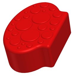 Заглушающий элемент пазлового покрытия для игровых площадок Leco-IT красный Заглушающий элемент пазлового покрытия для игровых площадок Leco-IT красный