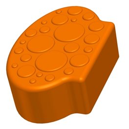 Заглушающий элемент пазлового покрытия для игровых площадок Leco-IT оранжевый Заглушающий элемент пазлового покрытия для игровых площадок Leco-IT оранжевый